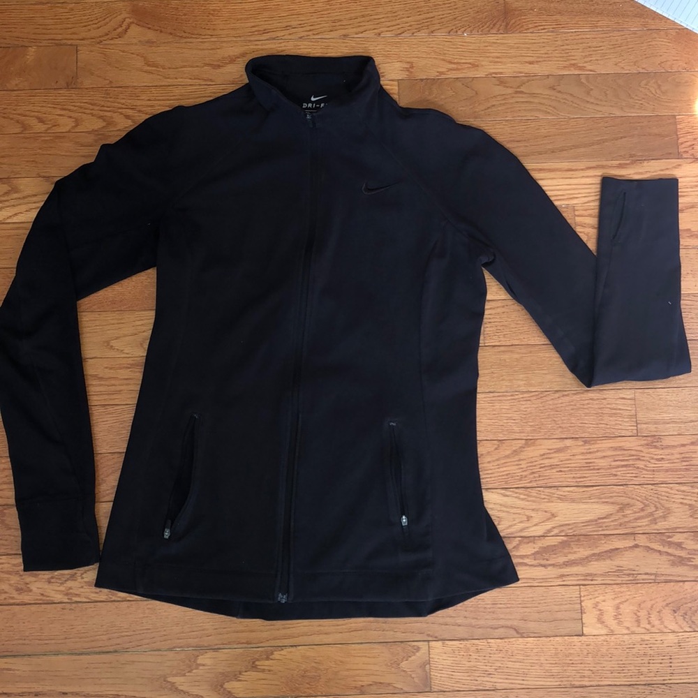 Black Nike zip up jacket